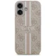 Guess 4G drukātu svītru MagSafe maciņš iPhone 17 – rozā | Phone Case Cover