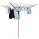 ModernHome Rotary Garden Clothesline 60 m – Aluminum, Ground Screw & Cover