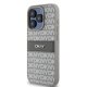 DKNY iPhone 15 Pro Max vāciņš Leather Mono Stripe & Metal Logo, bēšs