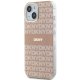 DKNY iPhone 15 Plus / 14 Plus vāciņš IML Mono & Stripe MagSafe, rozā