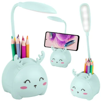 Kids LED Night Lamp Desk Lamp Reading Light, Blue