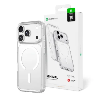Чехол AmazingThing Minimal Mag Drop Proof для iPhone 18 Pro с MagSafe, прозрачный