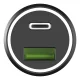 Автомобильное зарядное устройство Silver Monkey SMA078 1xUSB-C 1xUSB-A 45W PD QC -...