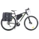 L-BRNO Divpusēja Velosipēdu Soma uz Bagāžnieka 35L, Melna | Double-sided Bicycle Bag on the Trunk
