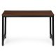 Datora galds 120x60 cm ModernHome darbam un mācībām, tumšs riekstkoks