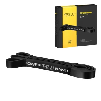 4Fizjo Power Band pretestības gumija 12-17 kg, melna