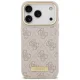 Чехол Guess 4G Logo Plate MagSafe для iPhone 18 Pro / 17 Pro, розовый