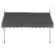 Balkona saulessargs 300x120 cm regulējams augstums MultiGarden, pelēks