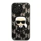 Чехол Karl Lagerfeld Monogram Ikonik Patch для iPhone 13 / 13 Pro Черный