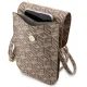 Универсальная сумка для телефона Guess Wallet Gcube Stripe, коричневая