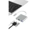 3-в-1 USB-C хаб с HDMI 4K и USB 3.0, белый и серебристый