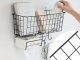 Hanging Wall Organizer with 3 Hooks and Tissue Holder, Loft Style