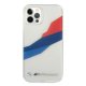 BMW iPhone 12 Pro Max vāciņš Motorsport Tricolor, caurspīdīgs