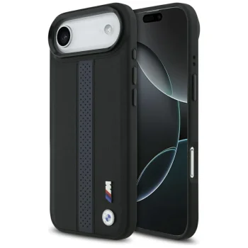 Чехол BMW M Perforated Stripe MagSafe для iPhone 17 Air - Синий