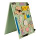Double-Sided Wooden Farm Busy Board with Chalkboard, 28x37.5x50 cm, green