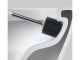 Silicone Toilet Brush, White/Gray
