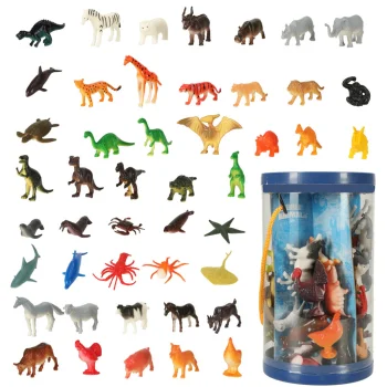 Набор фигурок животных Ikonka (морские, дикие, фермерские,...