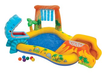 Intex 57444 Inflatable Water Play Center for Kids with Slide