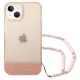Guess Translucent Pearl Strap vāciņš iPhone 14 Plus - Rozā