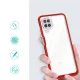 Vāciņš Samsung Galaxy A22 4G Hybrid Armor Clear 3 in 1, caurspīdīgs ar sarkanu rāmi