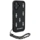Чехол Karl Lagerfeld Saffiano Crystals w/Chain для iPhone 16, Черный