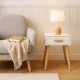 Прикроватные тумбочки ModernHome комплект 2 шт., современные, белые