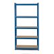 Humberg 4845 Metal Storage Shelving Unit 180x90x30 cm, Blue