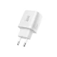 Сетевое зарядное устройство Tech-Protect NCA45W-GAN 2 порта USB-C / USB-A 45W, белое