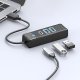 Orico PWC2U-U3 3 portu USB centrmezgls (2x USB-A 3.0, 1x USB-C 3.0), 0.15m, melns