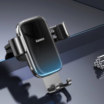 Baseus Glaze Gravity Car Mount Phone Holder, Black | Telefona Automašinas Turētājs