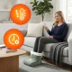 Электрогрелка для ног ModernHome с пультом, 10 уровней нагрева,...
