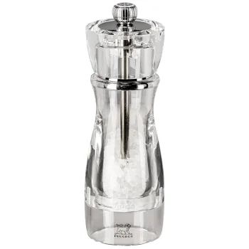 Peugeot Vittel Salt Mill 16 cm, Clear Acrylic