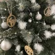 Новогодние украшения ангелы из стекла с перьями Ruhhy, прозрачные, 6...