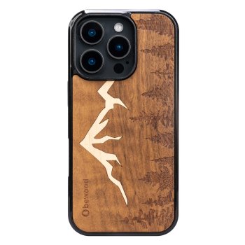 Koka korpuss iPhone 16 Pro IMBUIA MOUNTAINS no masīvkoka | Bewood Wooden Case for
