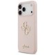 Чехол Guess Silicone Big 4G Script для iPhone 17 Pro Max — розовый