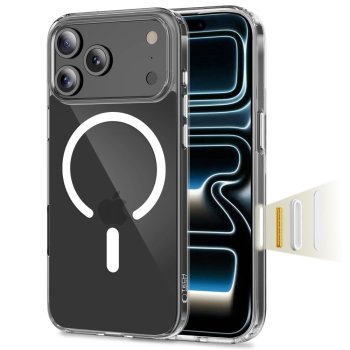 Tech-Protect Flexair Hybrid CC MagSafe Maciņš ar MagSafe iPhone 17 Pro Max telefonam – Caurspīdīgs | Phone Case...