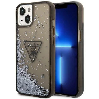 Чехол Guess Liquid Glitter Palm для iPhone 14 Plus Черный