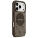 Guess iPhone 17 Pro vāciņš 4G Circle Classic Logo MagSafe, brūns