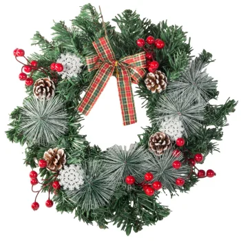 Ziemassvētku vainags durvju apdare sienas | Christmas garland decoration door wall