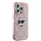 Karl Lagerfeld IML Choupette Head & Monogram Case for iPhone 15 Pro, Pink