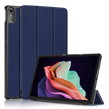 Lenovo Tab P11 Gen 2 (TB350FU) Trifold Stand PU Leather Hard Protective Cover Case, Dark Blue | Чехол Книжка...