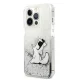 Чехол Karl Lagerfeld Liquid Glitter Choupette Fun для iPhone 13 Pro Max 6.7\", серебристый