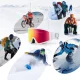 Qunature Ski Goggles for Adults, White