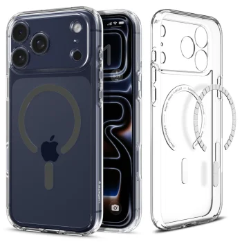 Spigen iPhone 17 Pro vāciņš Ultra Hybrid Mag Magsafe, caurspīdīgs / grafīta