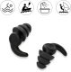 Reusable Silicone Earplugs, Black