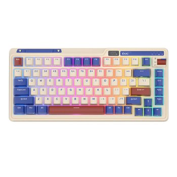 Беспроводная механическая клавиатура Royal Kludge KZZI K75 pro RGB, Moment Switch...