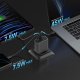 Cuktech 65W GaN Wall Charger 2 x USB-C / 1 x USB-A, Gray
