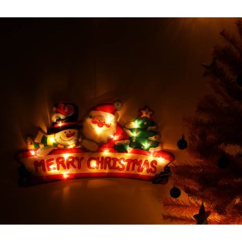 LED Hanging Christmas Window Decoration Merry Christmas XXL 45cm