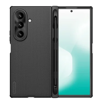 Nillkin Super Frosted Shield Fold vāciņš Samsung Galaxy Z Fold 7 ar S Pen vietu, melns