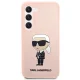 Karl Lagerfeld Samsung Galaxy S23+ vāciņš Silicone Ikonik, rozā